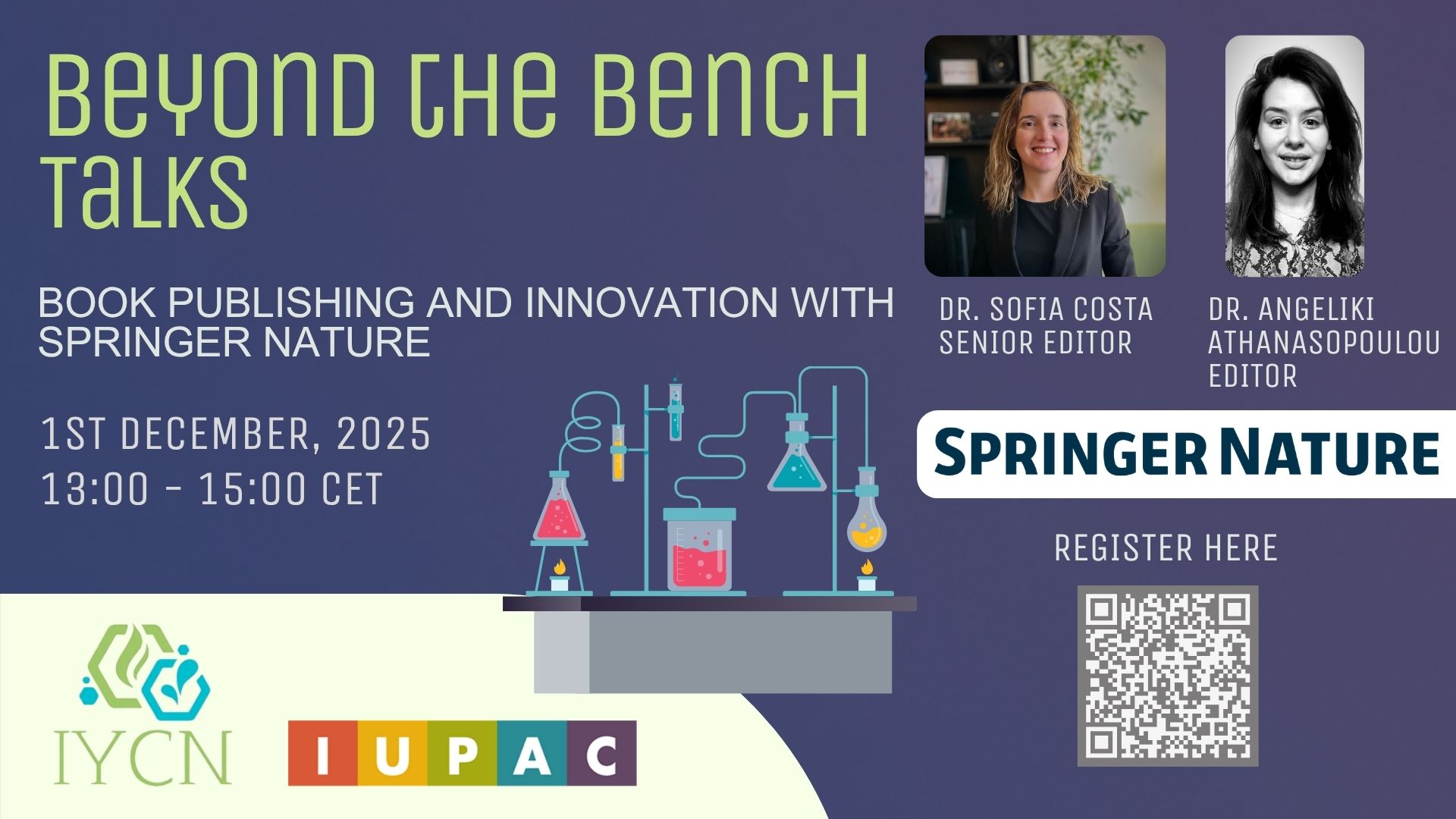 Beyond the Bench Talks: Book Publishing and Innovation with Springer Nature Event flyer